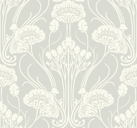 CA1567 Blacks Nouveau Damask Wallpaper