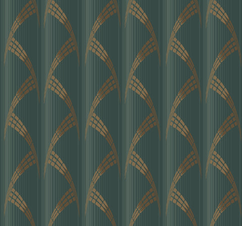 CA1582 Greens Metropolis Wallpaper