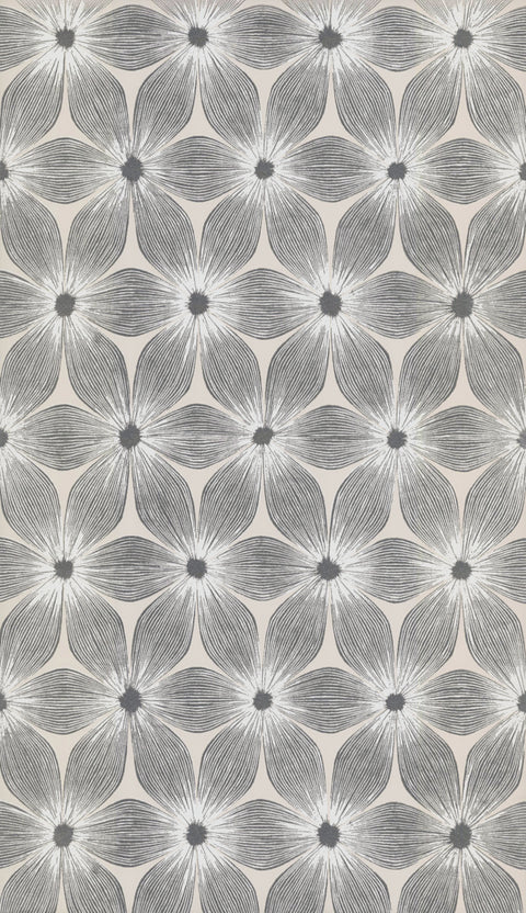 CI2302 White Silver Everlasting Wallpaper