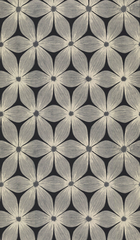 CI2305 Black Silver Everlasting Wallpaper