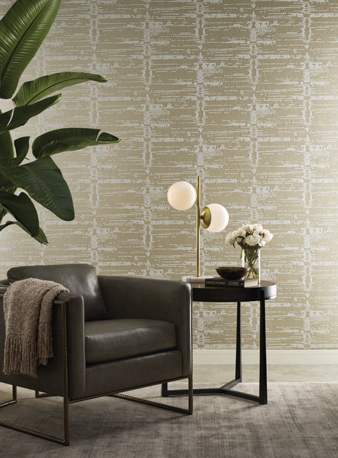 CI2311 Gold Neutral Velveteen Wallpaper
