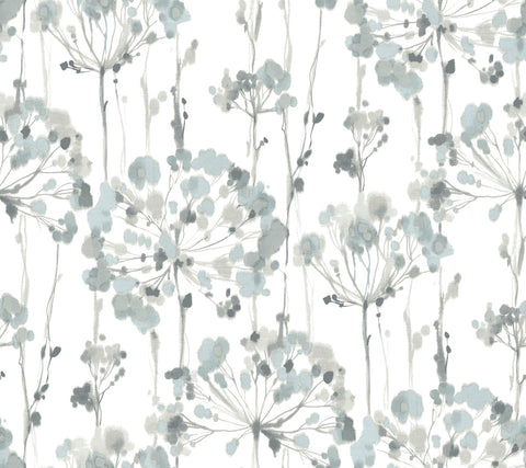CI2426 Blue Gray Flourish Wallpaper