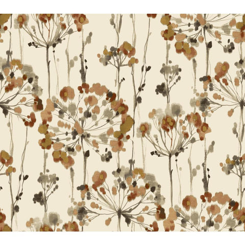 CN2105 Orange Flourish Wallpaper