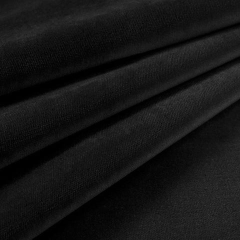 Velvet Upholstery Fabric Como 100 Black