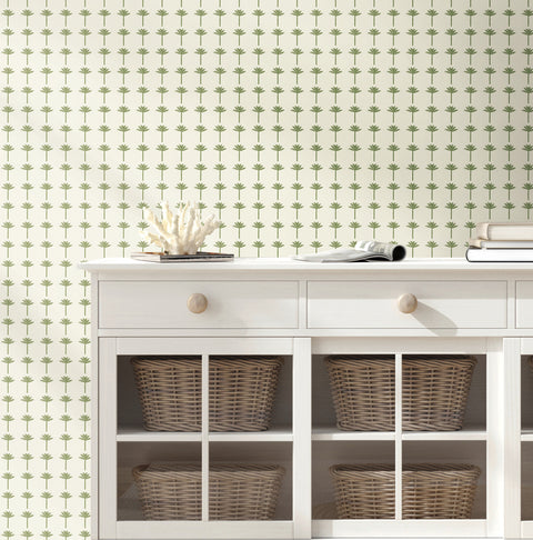 CV4420 Green Palm Bay Wallpaper