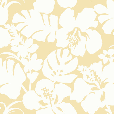 CV4437 Yellow Hibiscus Arboretum Wallpaper