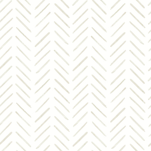 CV4456 Off White Painted Herringbone Wallpaper
