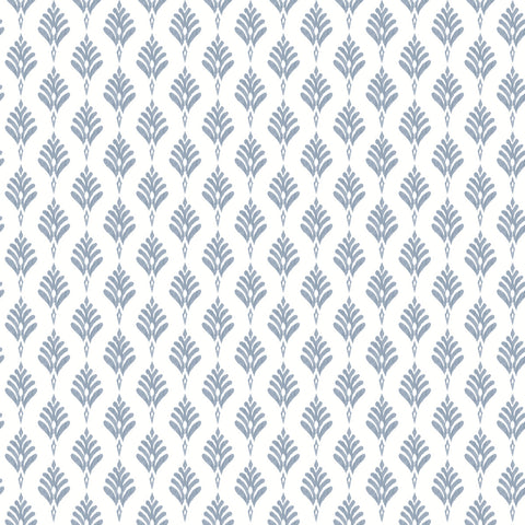 CV4459 Blue French Scallop Wallpaper
