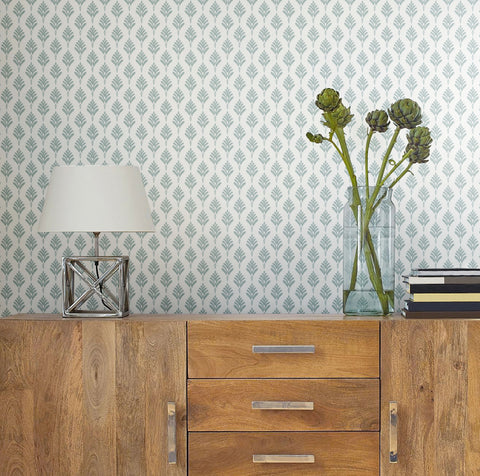 CV4460 Light Gray French Scallop Wallpaper