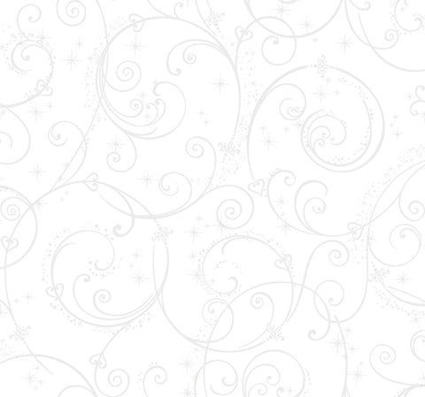 DI0906 White/Glitter Disney Princess Perfect Scroll Wallpaper