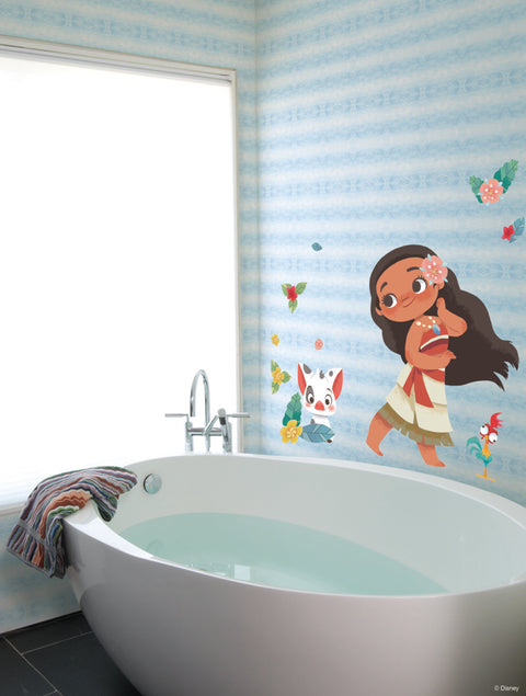 DI0956 Blue Disney The Little Mermaid Swim Wallpaper
