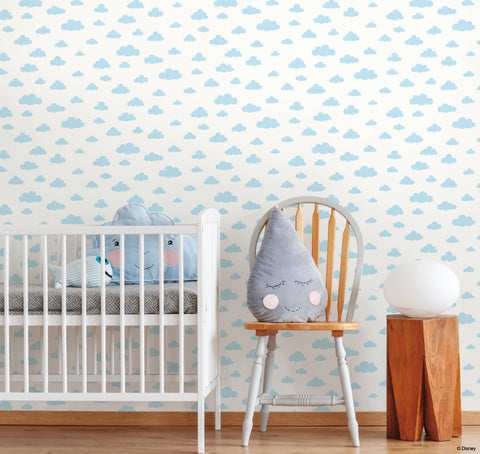 DI0975 Blue Disney Winnie the Pooh Cloud Wallpaper