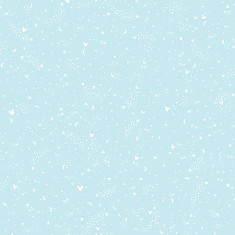 DI0986 Teal Disney Mickey Mouse Star Wallpaper