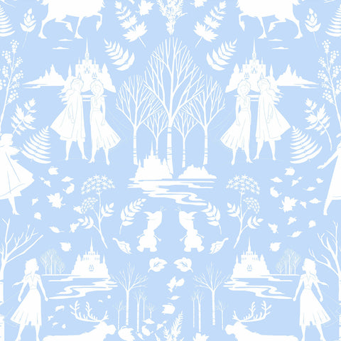 DI1012 Blue/Glitter Disney Frozen 2 Nordic Wallpaper