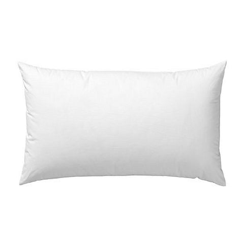 12 x 24 Rectangle Lumbar Feather Down Pillow Insert Form