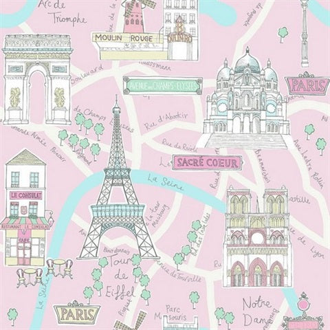FA40601 Bon Voyage Wallpaper
