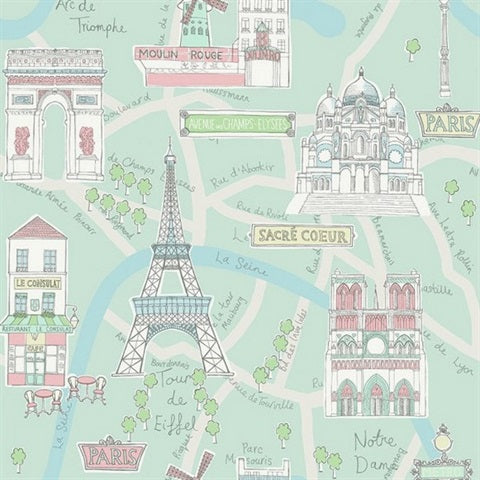 FA40604 Bon Voyage Wallpaper