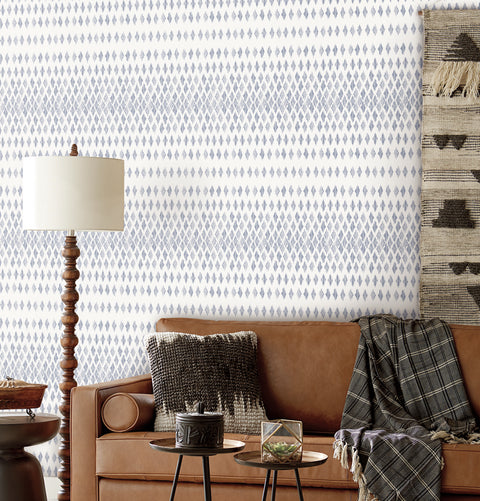 FH4042 Navy/White Diamond Ombre Wallpaper