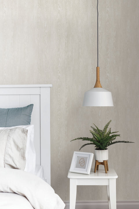 FH4052 Beige Quarter Sawn Wood Wallpaper