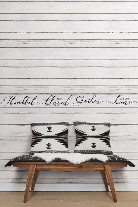 FH4096BD Black/White Let's Stay Home Border