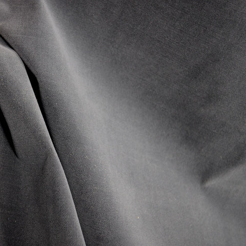 Gibson Flannel Grey Polyester Velvet Fabric