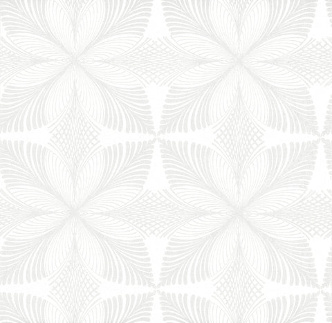 HC7540 Lily White/Cream Roulettes Wallpaper