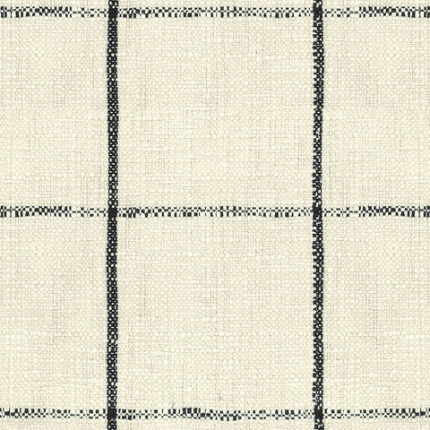 Highlander Slub Window Black Regal Fabric