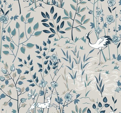 HO2129 Gray Aspen Wallpaper