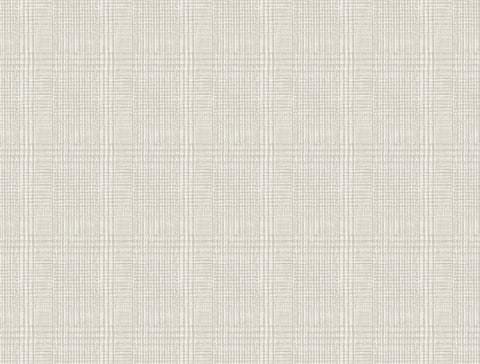 HO2169 Off White Shirting Plaid Wallpaper
