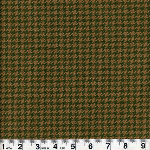 Houndstooth Olive Fabric