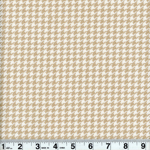 Houndstooth Sand Roth & Tompkins Fabric