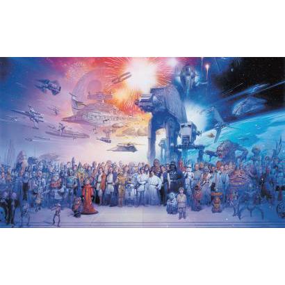 Murals Star Wars Saga Pre-Pasted Mural