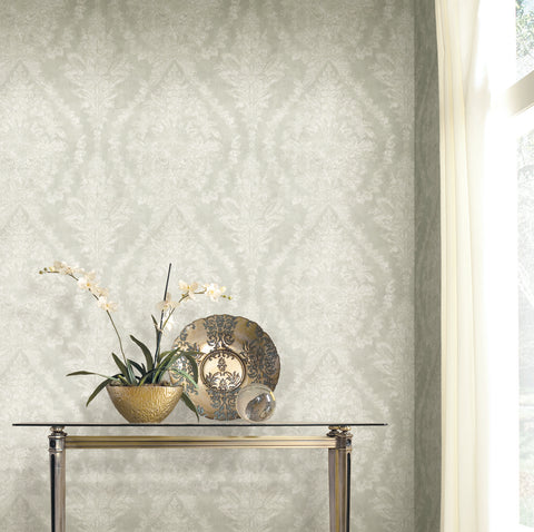 KT2214 Cream Charleston Damask Wallpaper