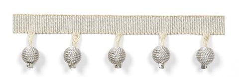 Le Lin Metalic Beaded Fringe Porcelain Europatex Trim