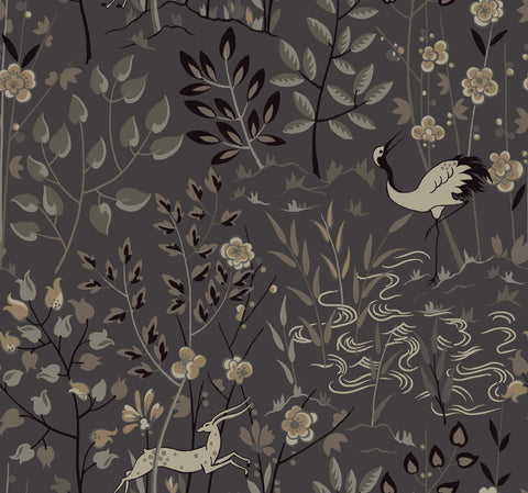 LL4785 Gray Aspen Wallpaper