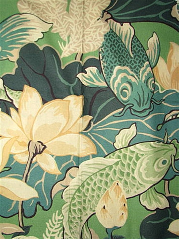 Lotus Pond Eucalyptus P Kaufmann Fabric