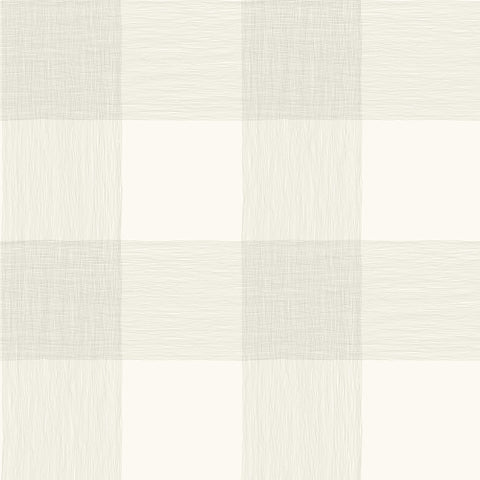 ME1524 Grey White Common Thread Buffalo Check Wallpaper