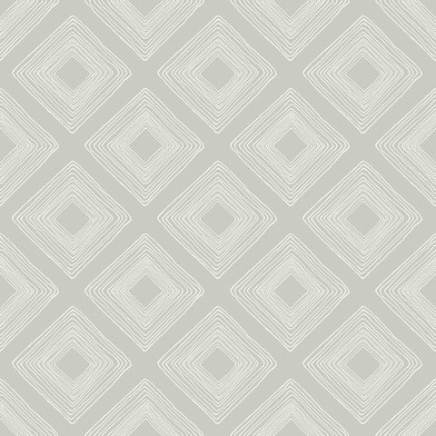 Diamond Sketch Light Grey Magnolia Home Vol. II Wallpaper