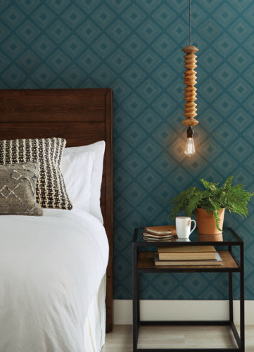 Diamond Sketch Weekends (Teal) Magnolia Home Vol. II Wallpaper