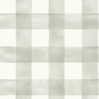 MH1518 Grey White Joanna Gaines Watercolor Buffalo Check York Wallpaper
