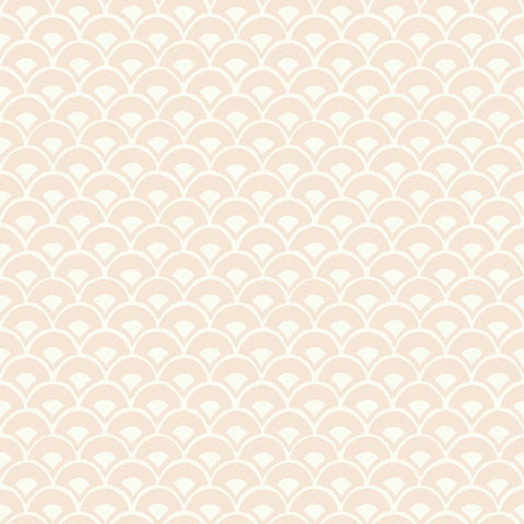 MK1153 Stacked Scallops Pink Wallpaper