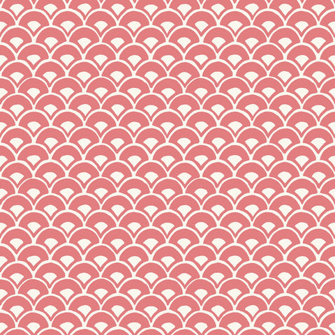 MK1155 Stacked Scallops Pink Wallpaper