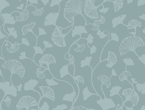 NA0573 Blue Gingko Trail Wallpaper