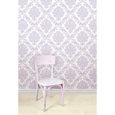 NU1396 Purple Ariel Peel And Stick Wallpaper