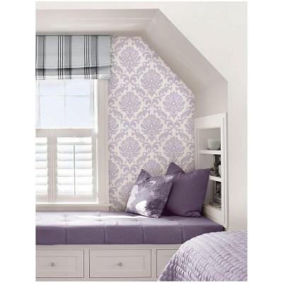 NU1396 Purple Ariel Peel And Stick Wallpaper