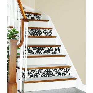 NU1646 Ariel Black and White Damask Peel and Stick Wallpaper