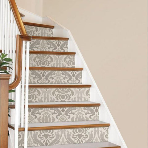 NU1827 Grey Nouveau Damask Peel And Stick Wallpaper