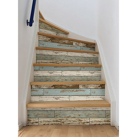 NU2188 Green Old Salem Vintage Wood Planks Peel & Stick Wallpaper