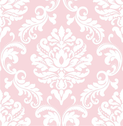 NU1397 Pink Ariel Peel And Stick Wallpaper