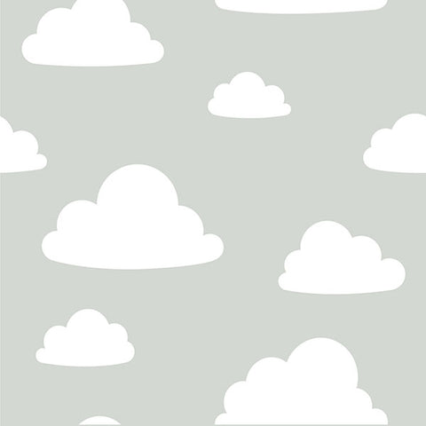 NU1931 Clouds Grey Peel and Stick Wallpaper